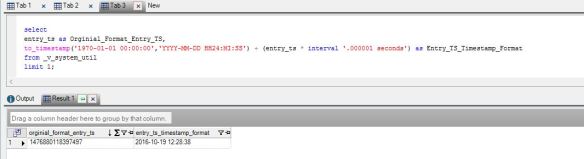 Netezza PureData How To Convert An Epoch Field To A Timestamp