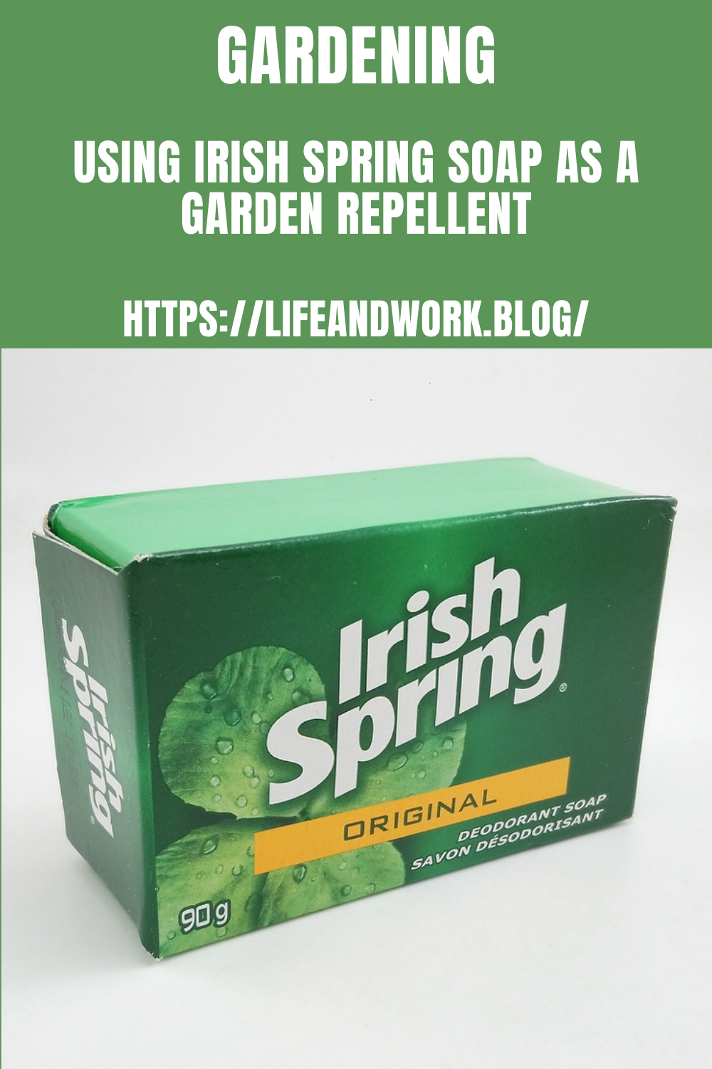 Using Irish Spring Soap As a Garden Repellent