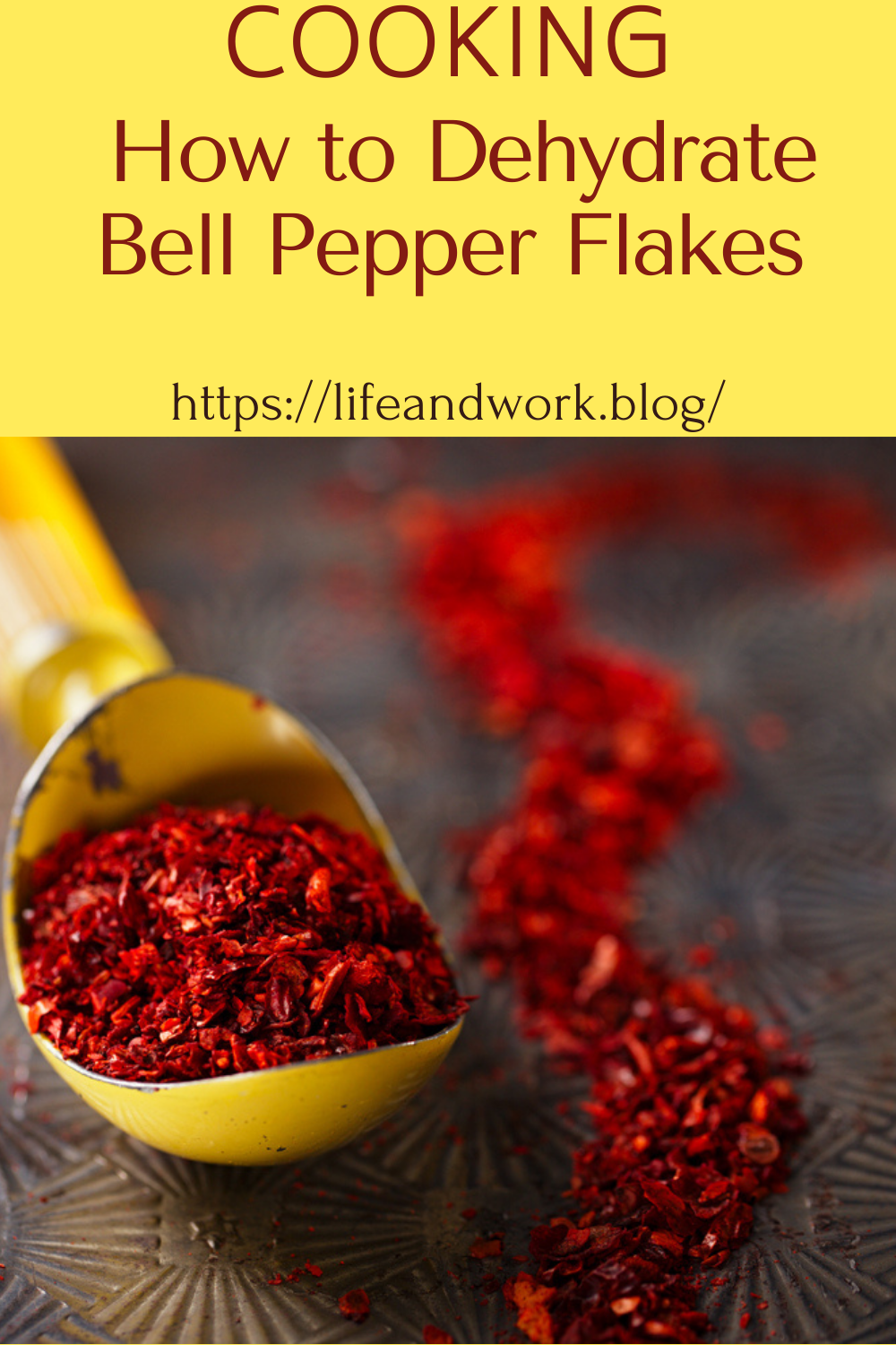 How to Dehydrate Bell Pepper Flakes