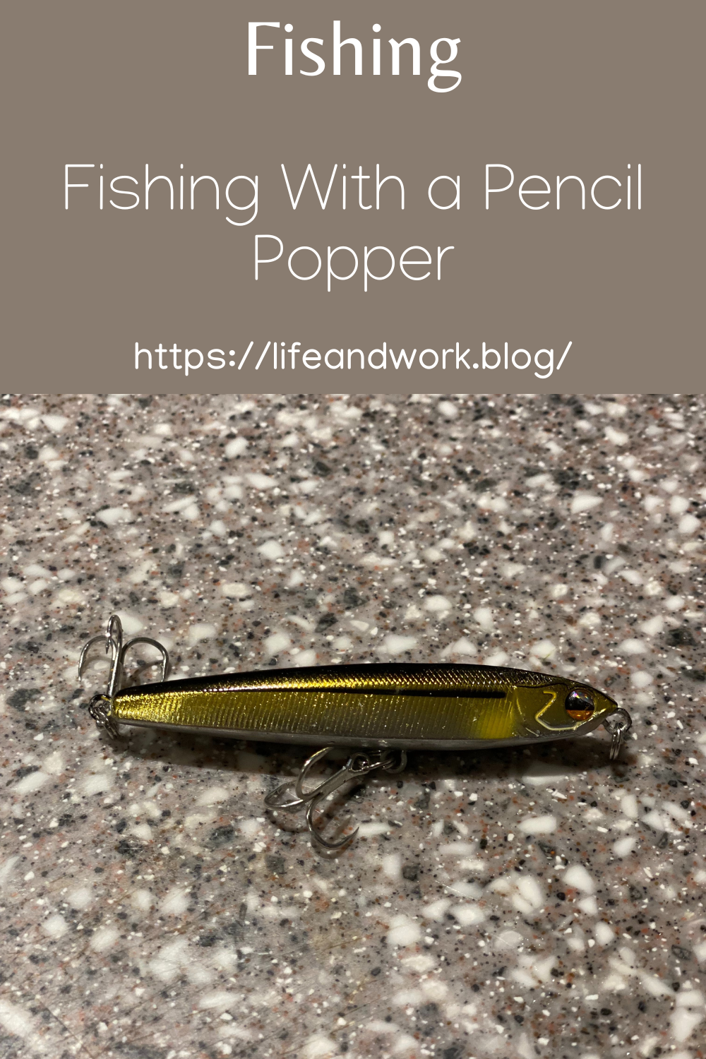 Fishing With A Pencil Popper
