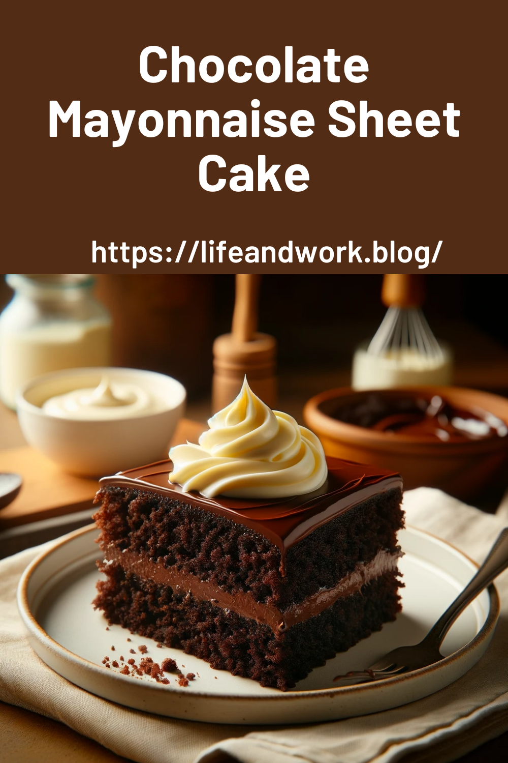 Chocolate Mayonnaise Sheet Cake