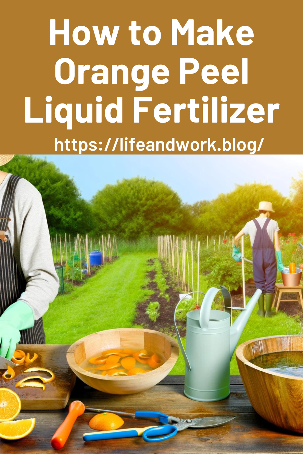 How to Make Orange Peel Liquid Fertilizer