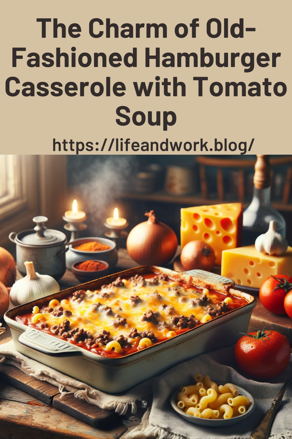The Charm of Old-Fashioned Hamburger Casserole with Tomato Soup