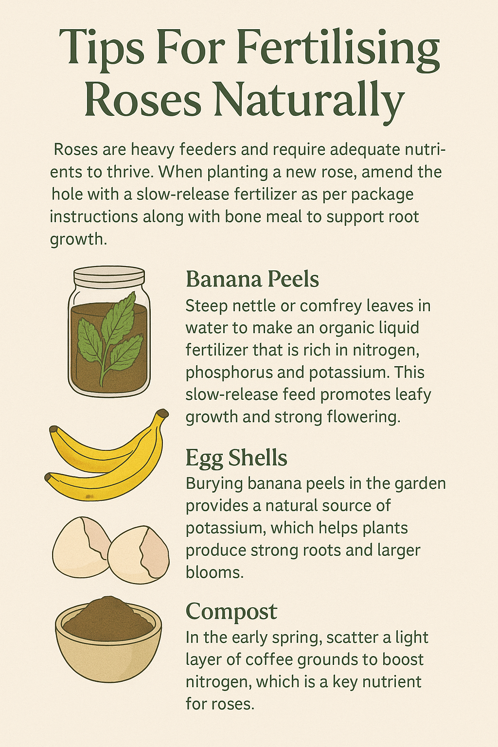 Nutrients For Roses Natural Fertilizers for Healthy Roses: Tips and Techniques