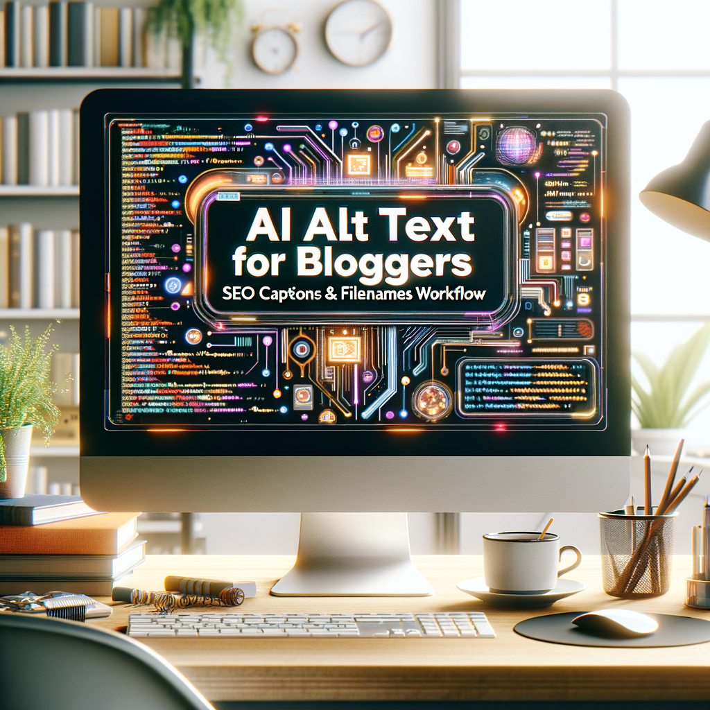 AI Alt Text Workflow for Blogger SEO