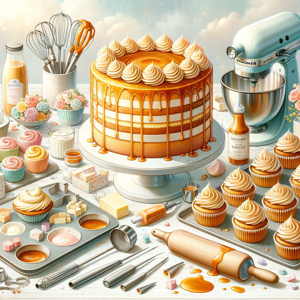 Icing Drip Table Caramel Drip Frosting for Layer Cakes and Cupcakes — Featured image