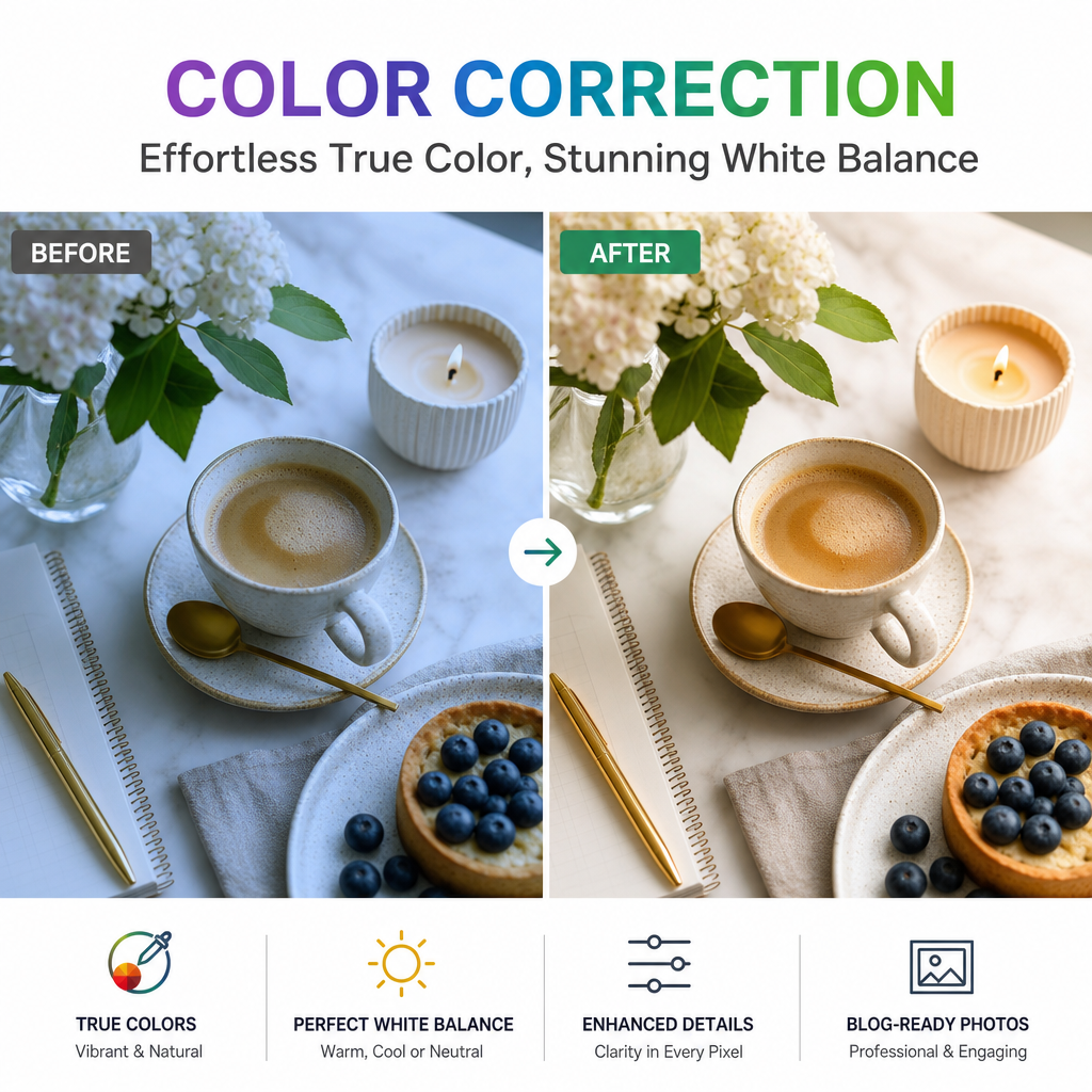 Color Correction for Blog Photos: Effortless True Color, Stunning White ...