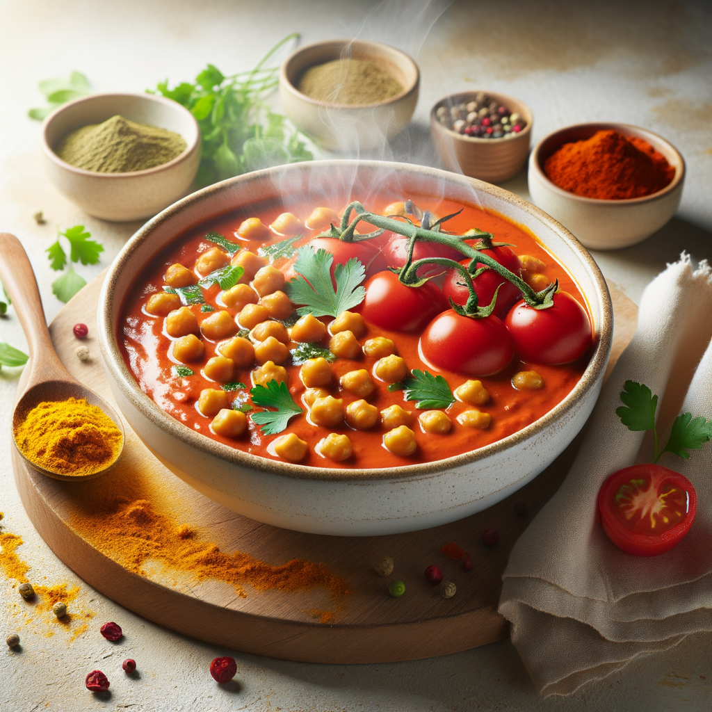 Creamy Tomato Chickpea Curry Recipe for Easy Vegan Dinner — Featured image