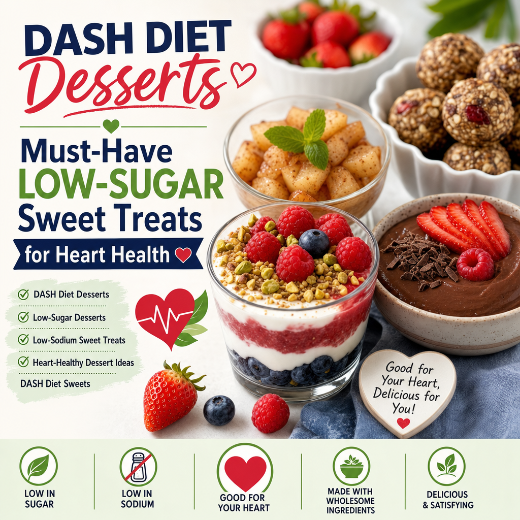 DASH Diet Desserts: Must-Have Low-Sugar Sweet Treats for Heart Health ...