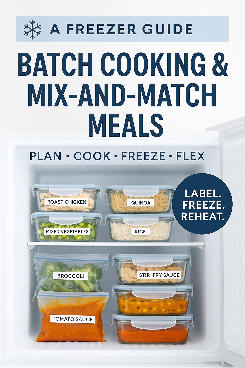 Freezer Items Batch Cooking Made Easy: Freezer Guide for Busy Nights