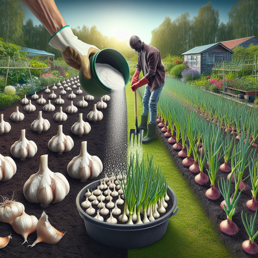 Garlic Fertilizer and Onion Fertilizer Timing for Better Bulb Formation ...