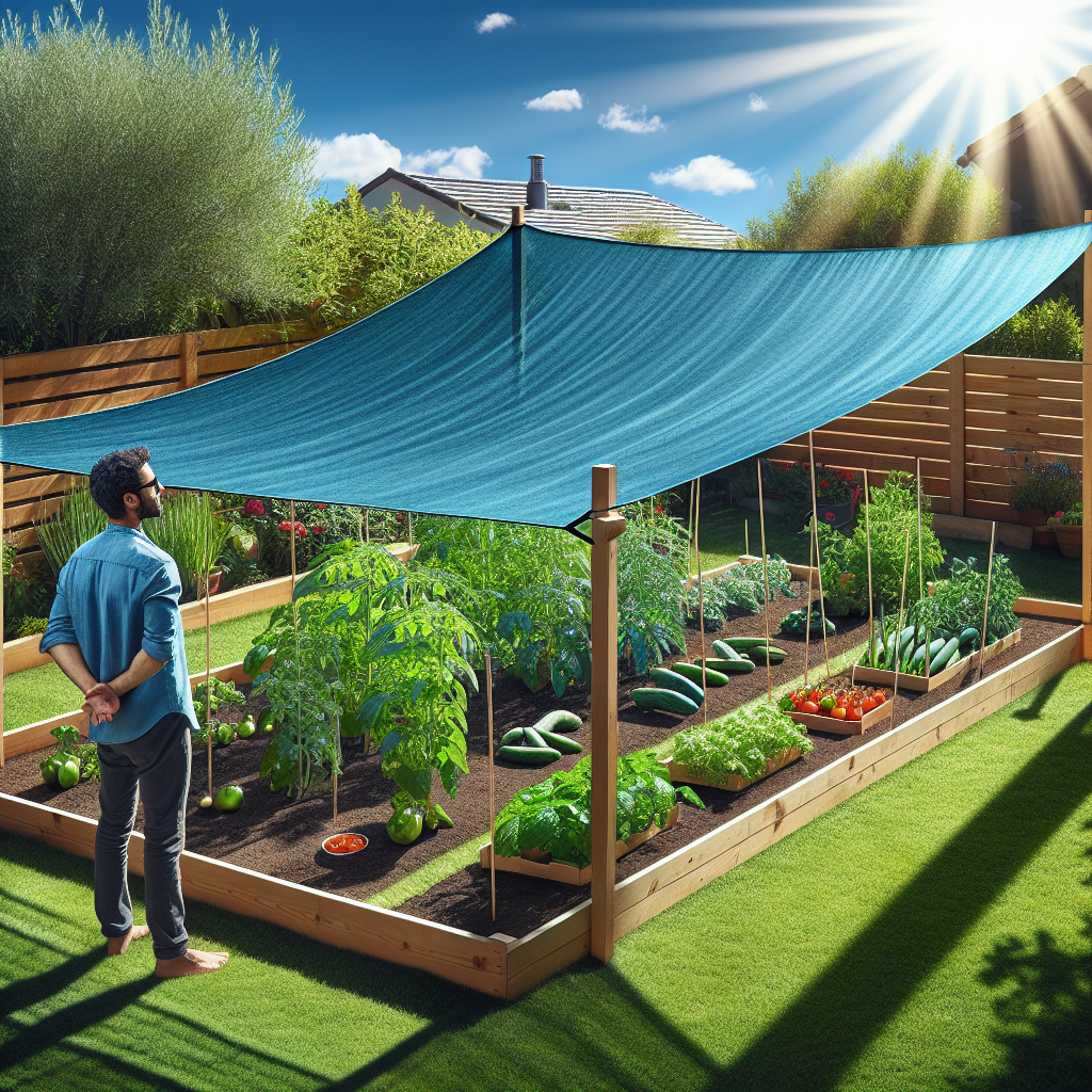 Shade Cloth for Summer Vegetable Garden