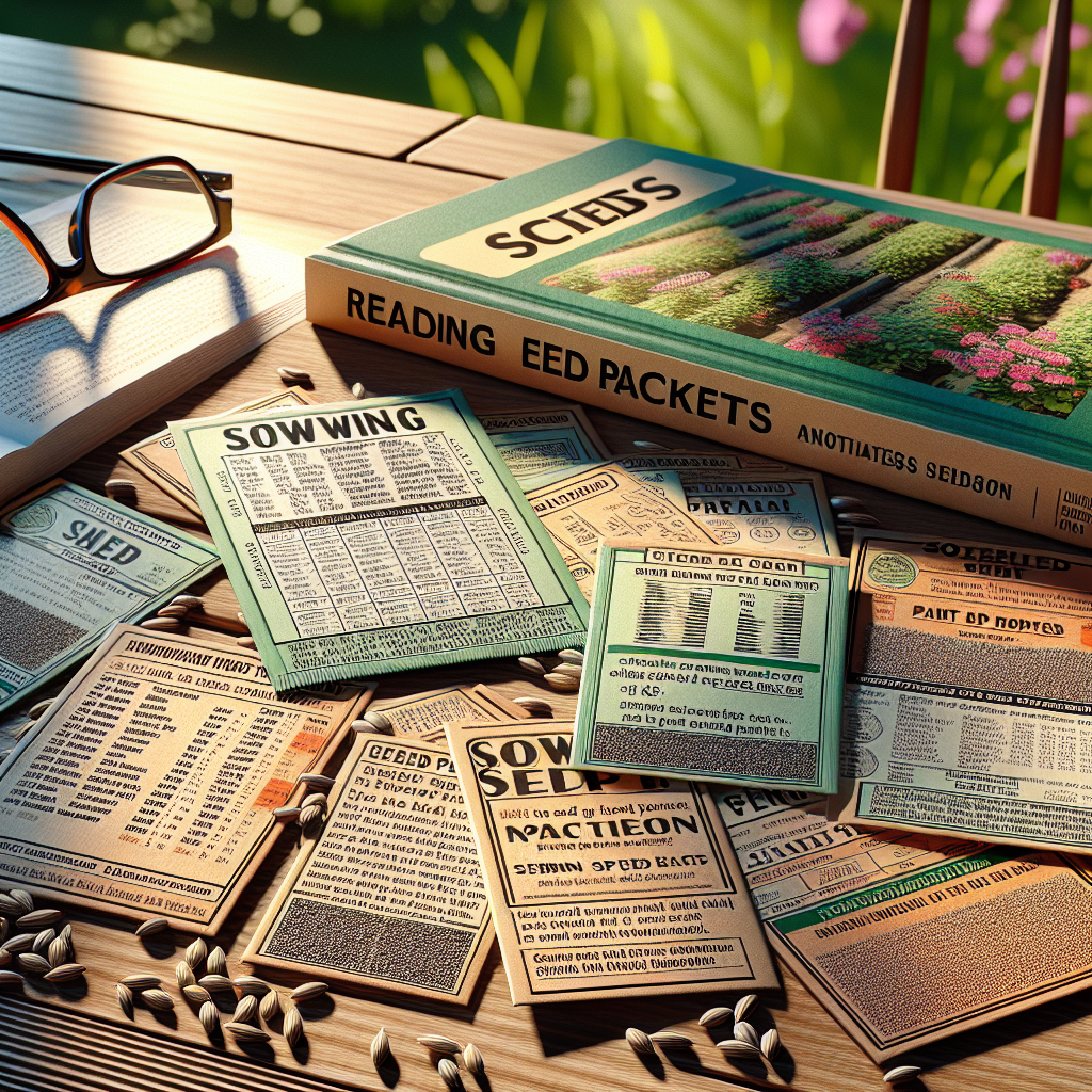 How to Read Seed Packets for Sowing Depth, Spacing, and Germination — Image