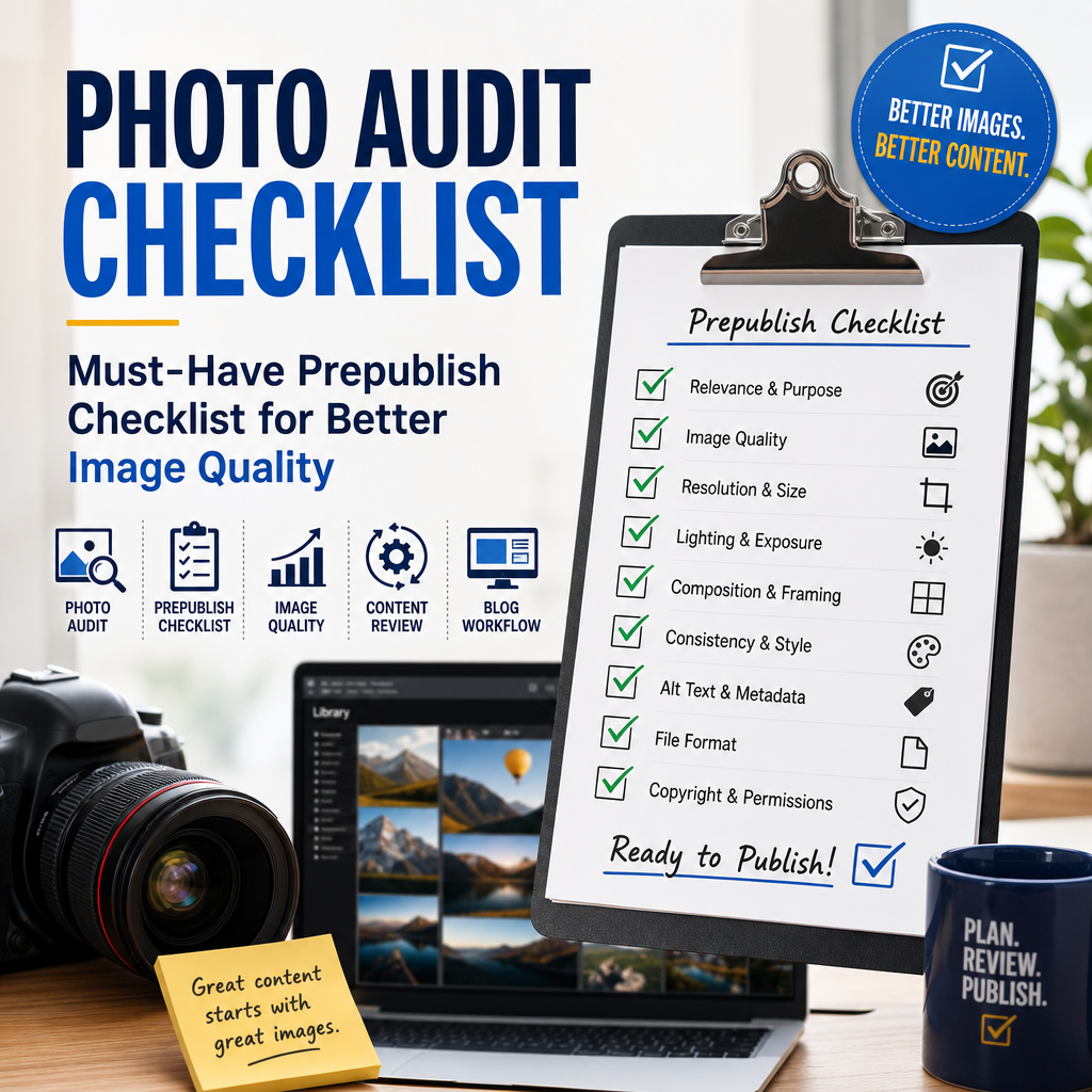Photo Audit Checklist: Must-Have Prepublish Checklist for Better Image ...