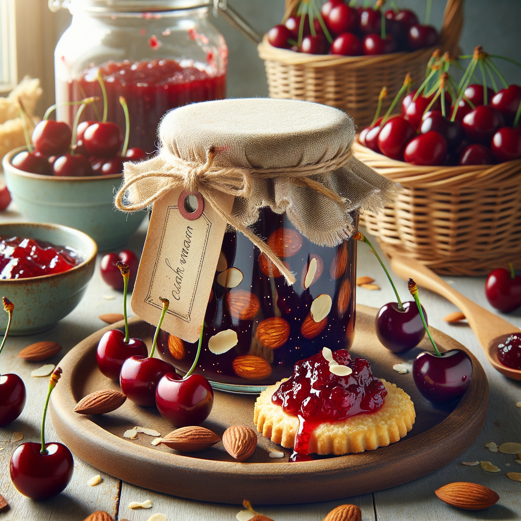 Small-Batch Cherry Almond Jam for Biscuits and Cakes — Featured image