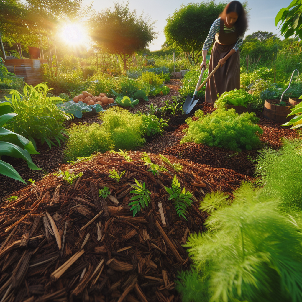 Weed Control in Permaculture Gardens with Mulch and Living Groundcover ...